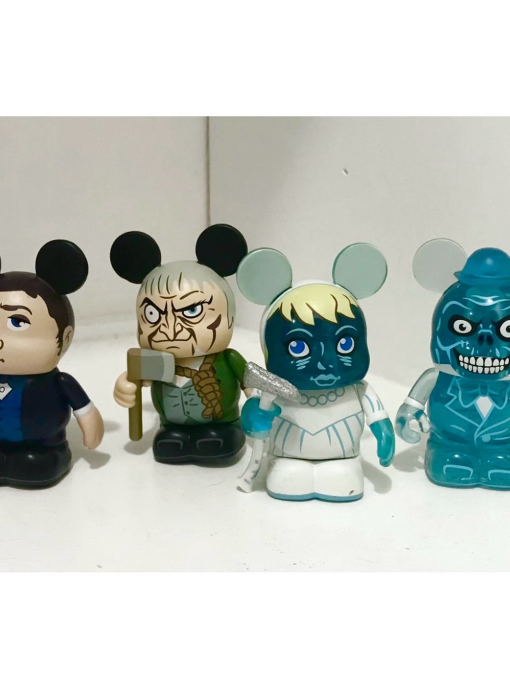 Lot of 4  Disney VINYLMATION Haunted Mansion Bride Master Gracey Butler Ezra